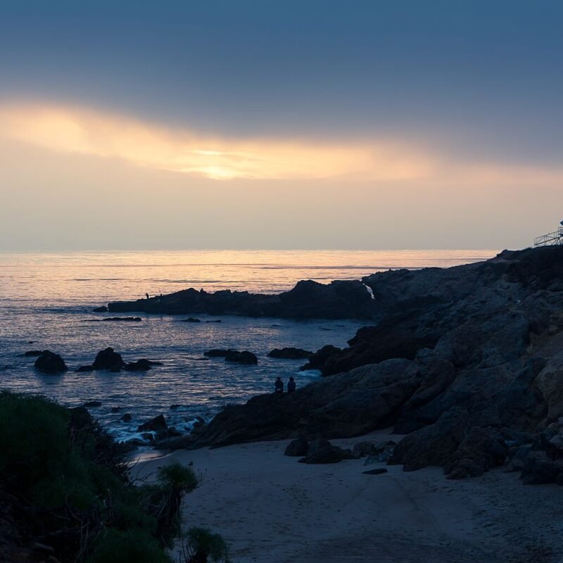 Malibu Coast Lifeguard Tower Sunset
